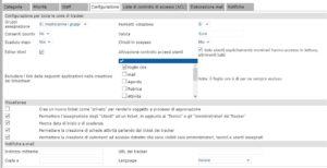 Configurazioni Ticket